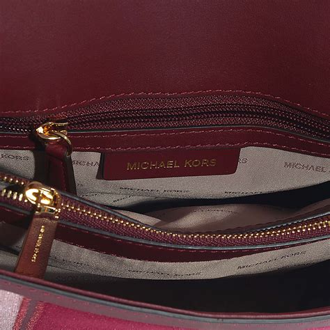 michael michael kors whitney large shoulder bag maroon|quilted shoulder bag with chain.